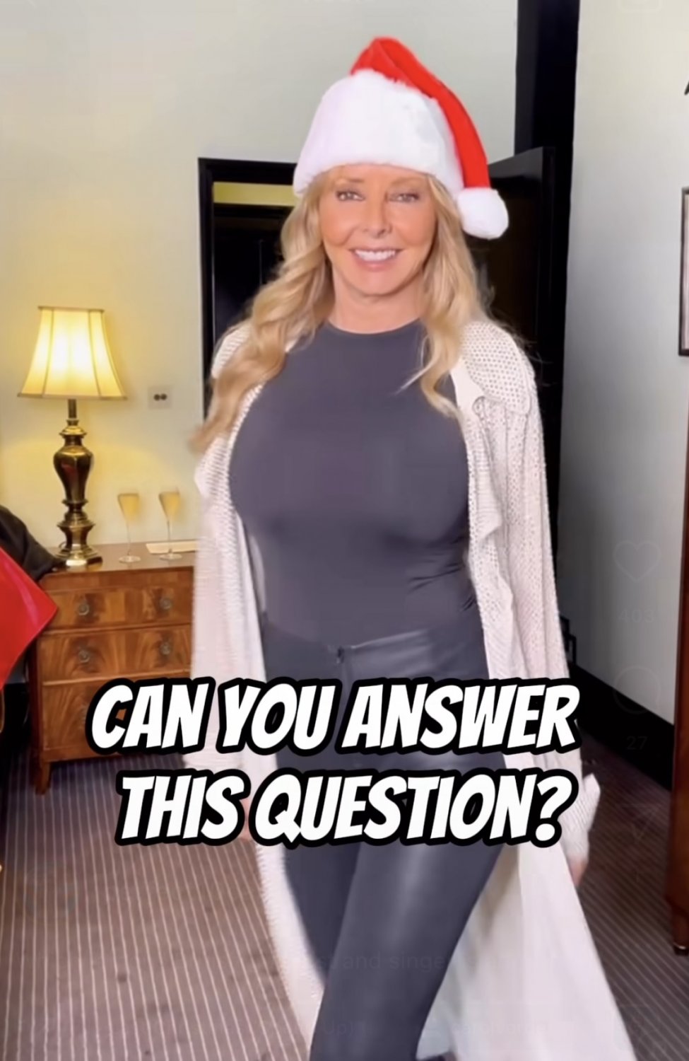 Carol - “who’s been a naughty boy this year?” #bMZ9ZFaY