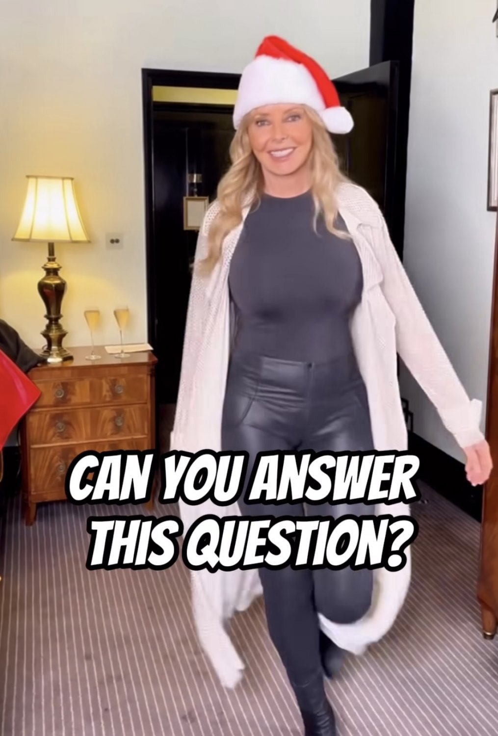 Carol - “who’s been a naughty boy this year?” #lVLdOUt6